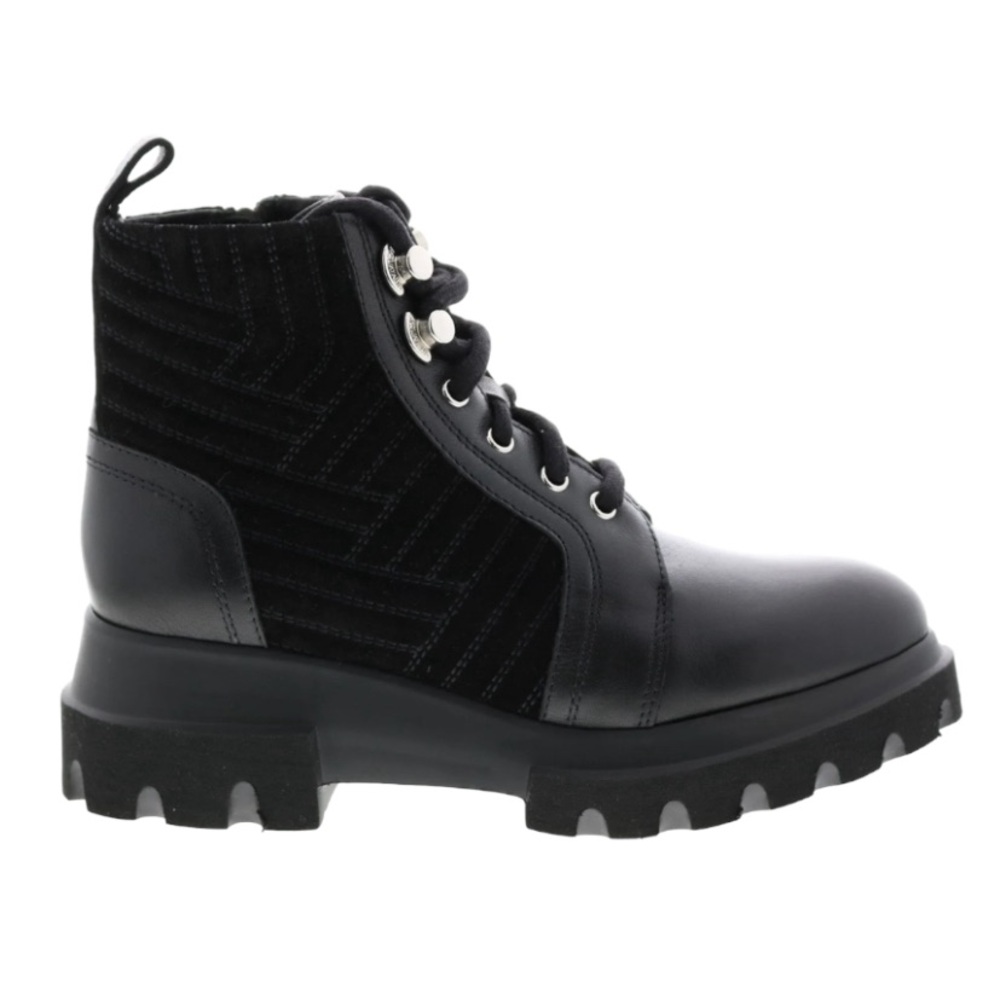 Aquatalia Kaylynn Calf Suede Womens Black Suede Zipper Casual Dress Boots